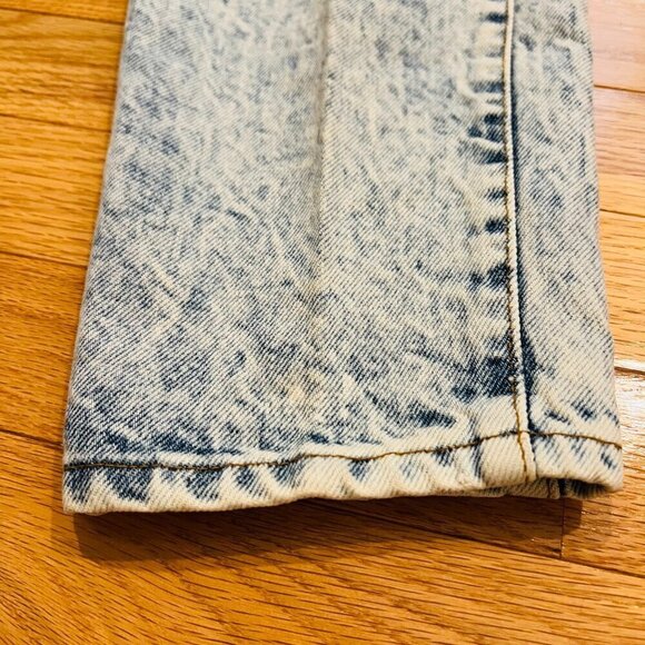 Vintage 80s CHIC Acid Wash High Rise Mom Jeans Tapered Pleated Size 14 W USA - Picture 11 of 16